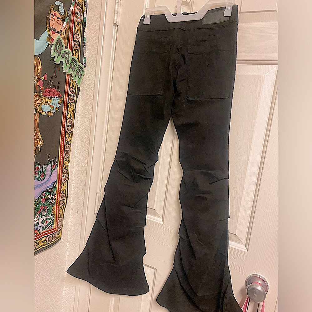 Darker Wavs black EPIC flared jeans pants dollskill